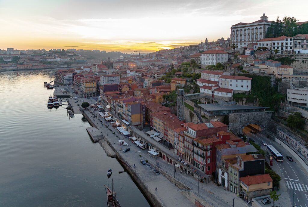 Porto Ribeira Douro river Portugal