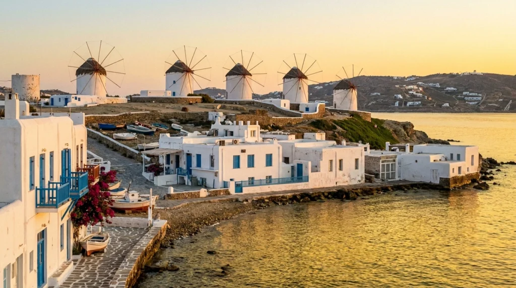 Mykonos, Greece: Whitewashed Chora, the Windmills & Little Venice, the Beach-Club Glamour & the Sacred Island of Delos