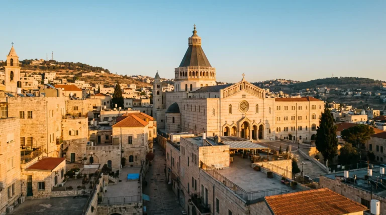 The old city and Basilica of the Annunciation, Nazareth