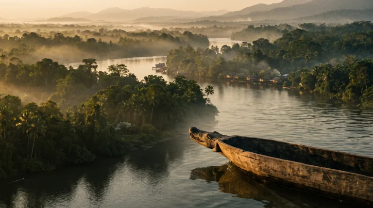 Tufi fjord or Sepik River canoe