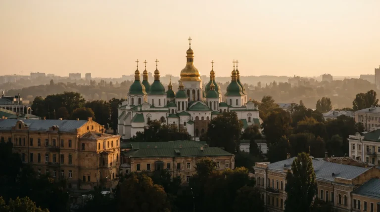 Kyiv's Saint-Sophia Cathedral skyline